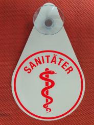 Autoplakette Sanitäter Rot - Sanitäter