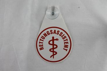 Autoplakette Rettungsassistent 