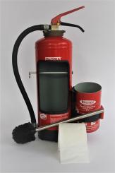 Toilettenpapier- und Klobürstenhalter Feuerlöscher 