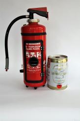 Upcycling Feuerlöscher Bierfaß 