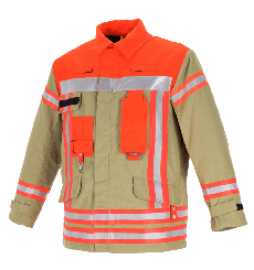 THL Schutzjacke Gold- Leuchtrot 