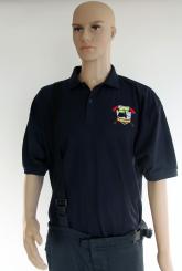 Polo Shirt mit Stick Helm seitlich, Zugführer 