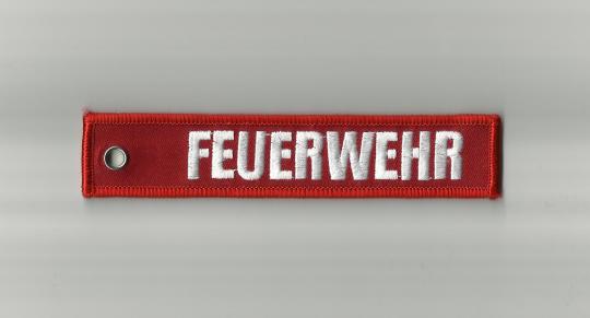 Schlüsselanhänger Feuerwehr Rot 