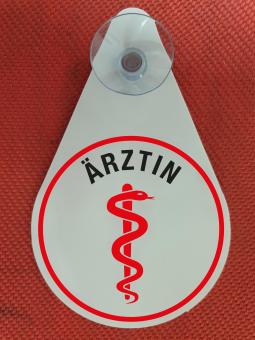 Autoplakette Arzt - Ärztin Ärztin - Schwarz