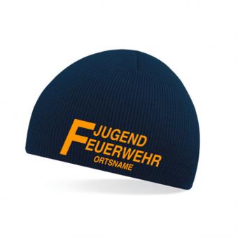 Beanie JF03 Rot | Neongelb