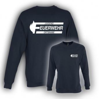 Sweatshirt JF02 Navy | 3XL | Neonpink | Druck  | Keine (inkl.)